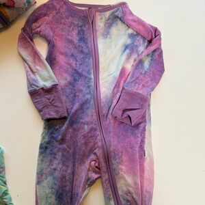 Little Sleepies tie dye zippy 6-12m